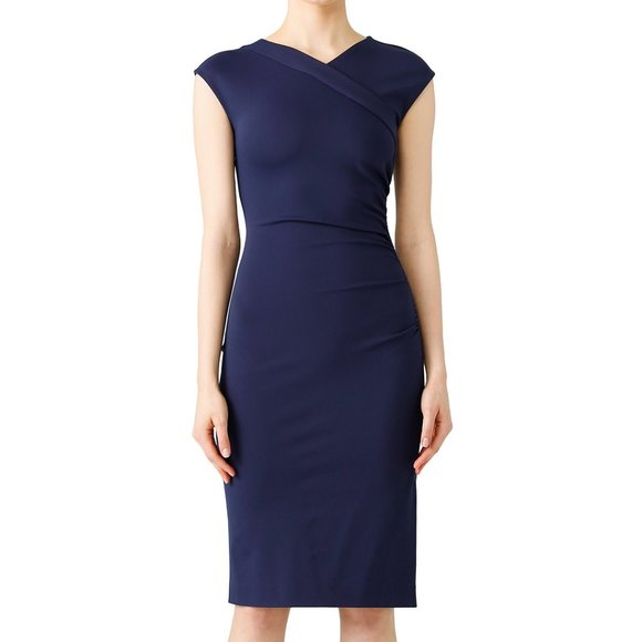 Diane Von Furstenberg Dresses & Skirts - ❌HOLD❌ Diane von Furstenberg DVF New blue Navy Ruch Size2